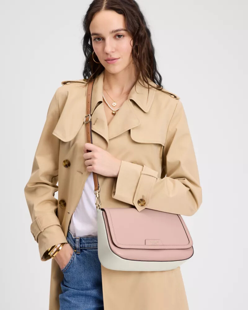 hudson convertible shoulder bag rose smoke multi