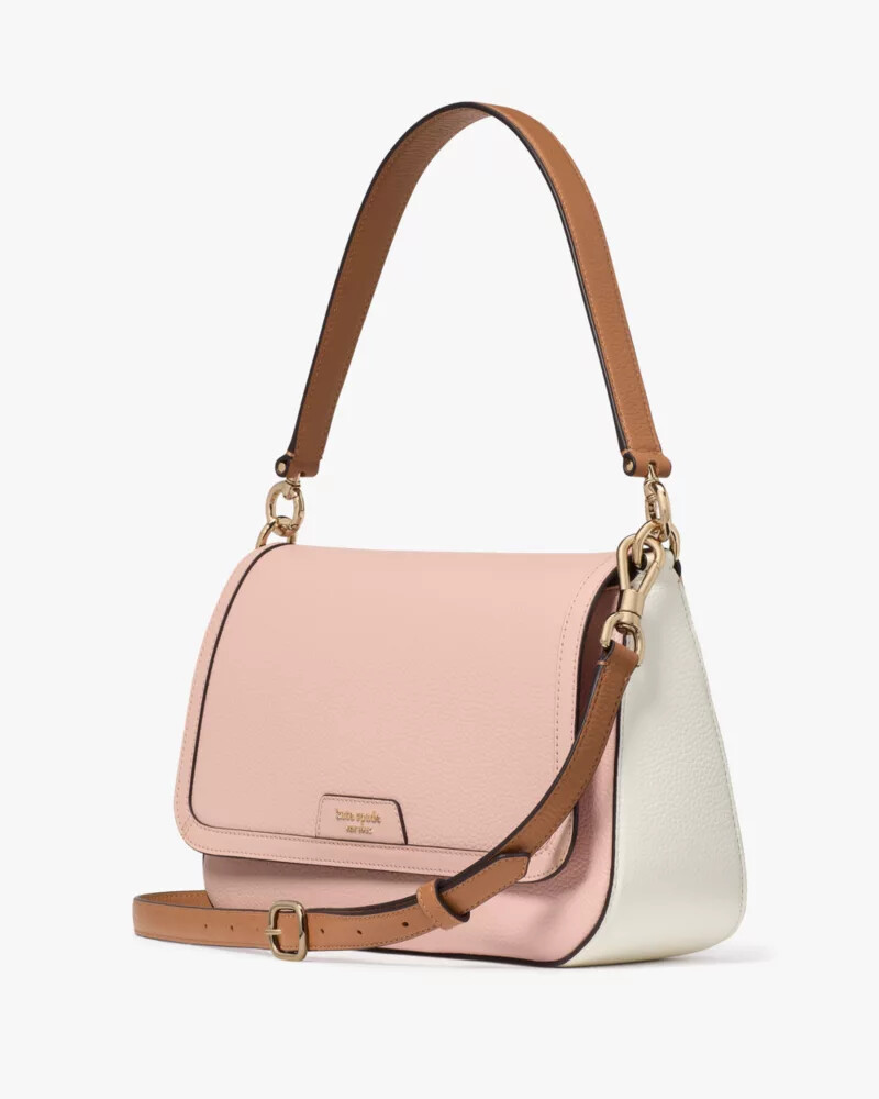 hudson convertible shoulder bag rose smoke multi