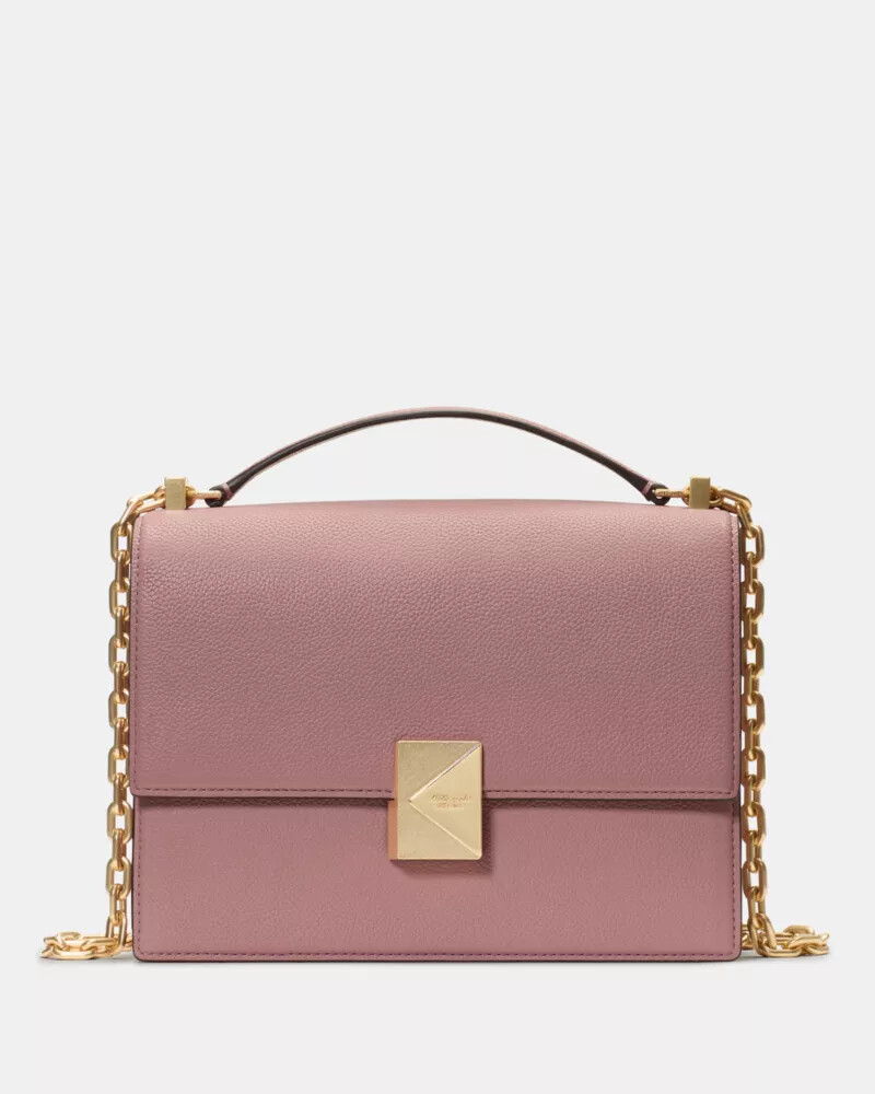 deco chain shoulder bag dusk rose