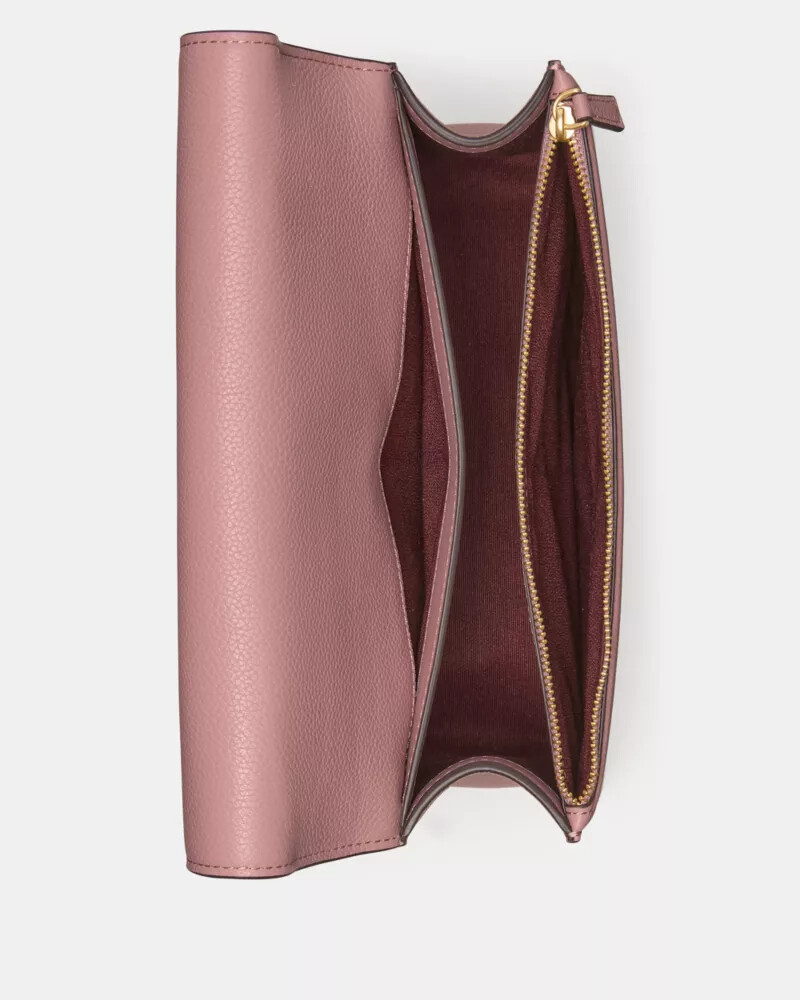 deco chain shoulder bag dusk rose