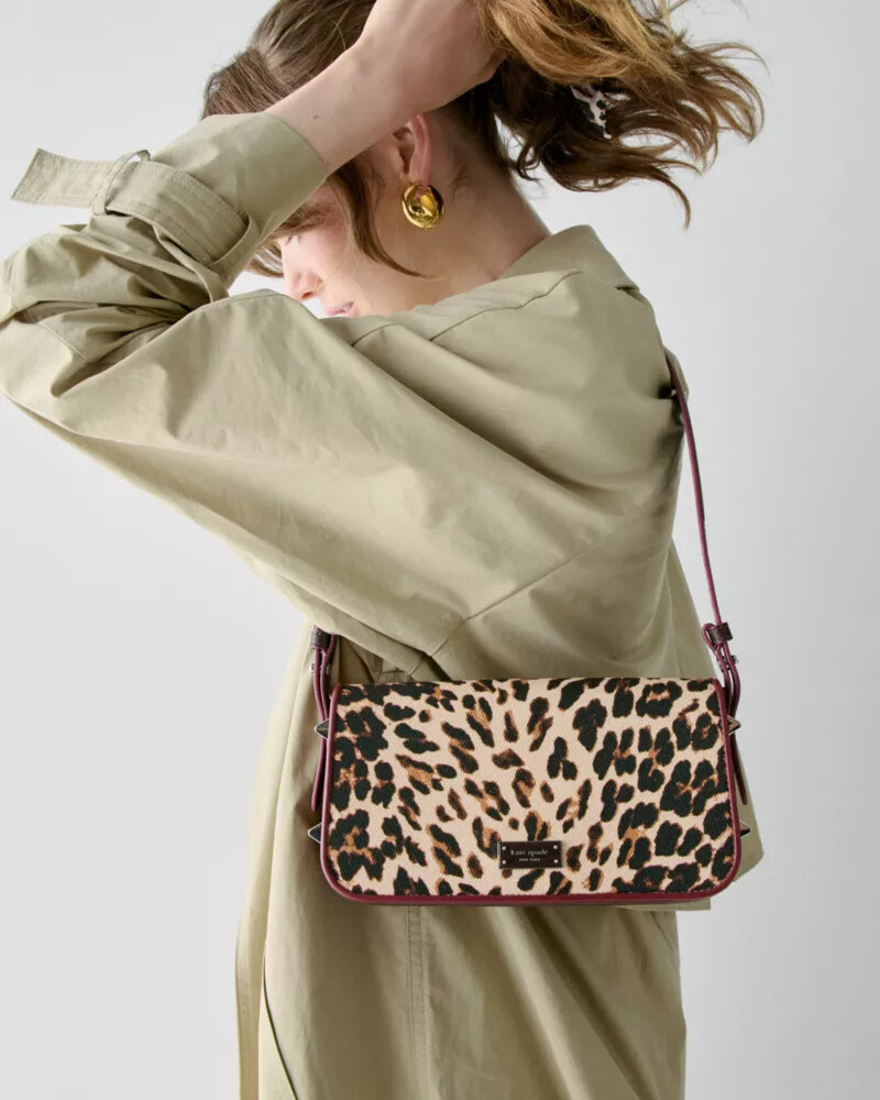 liv downtown shoulder bag leopard multi