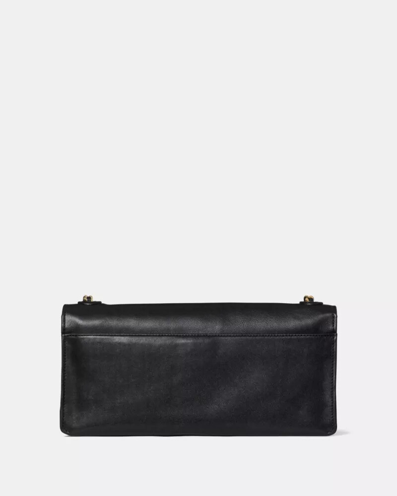 deco soft shoulder bag black