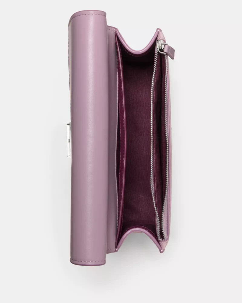 deco suede chain shoulder bag market purple