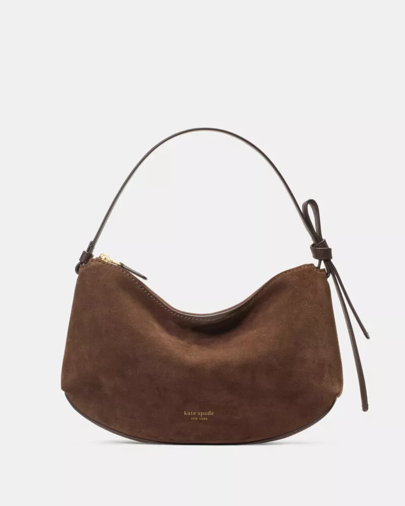 loop suede shoulder bag hot fudge multi