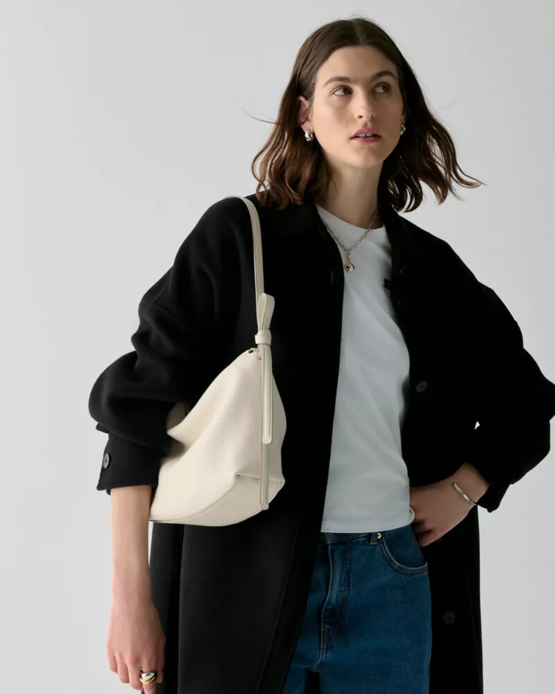 loop large shoulder bag cashew milk