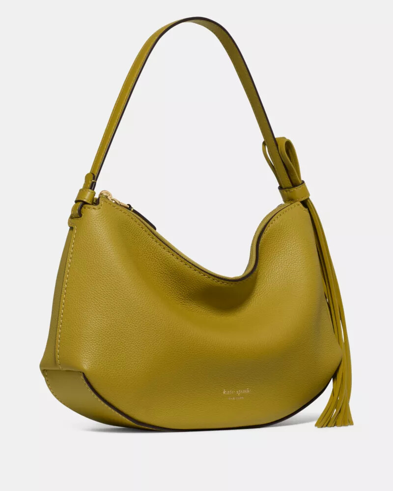 loop fringe strap shoulder bag laurel leaf