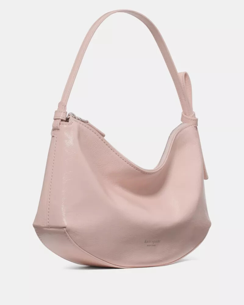 loop crinkle patent shoulder bag morning beach
