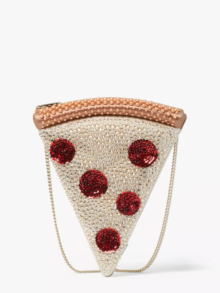 slice pizza crossbody bag multi