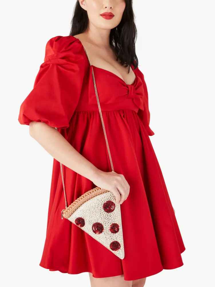 slice pizza crossbody bag multi