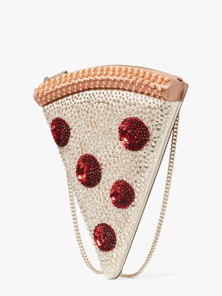 slice pizza crossbody bag multi