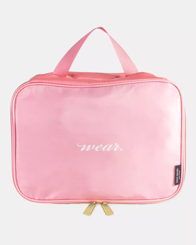 wear worn pink wash bag pink