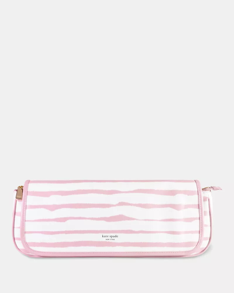 goddess stripe hot hair tool case pink