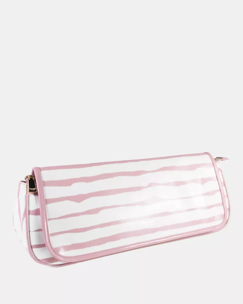 goddess stripe hot hair tool case pink