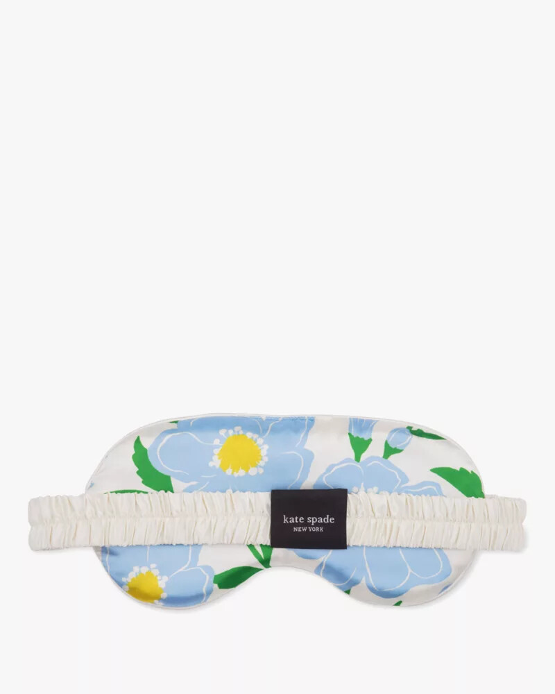 sunshine floral neck pillow eye mask set ocean fog