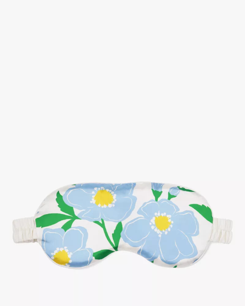 sunshine floral neck pillow eye mask set ocean fog