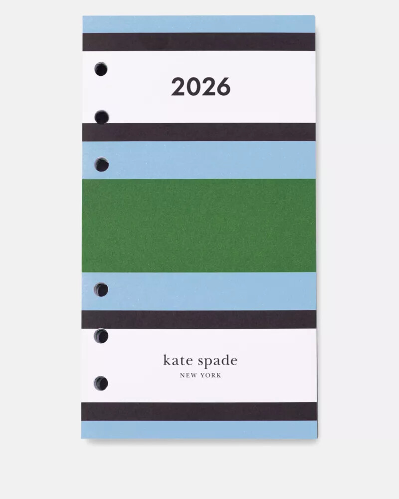 downtown stripe 2026 personal bookblock calendar refill multi