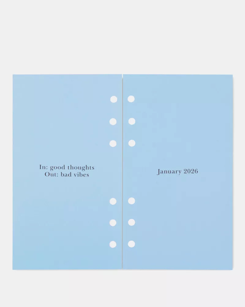 downtown stripe 2026 personal bookblock calendar refill multi
