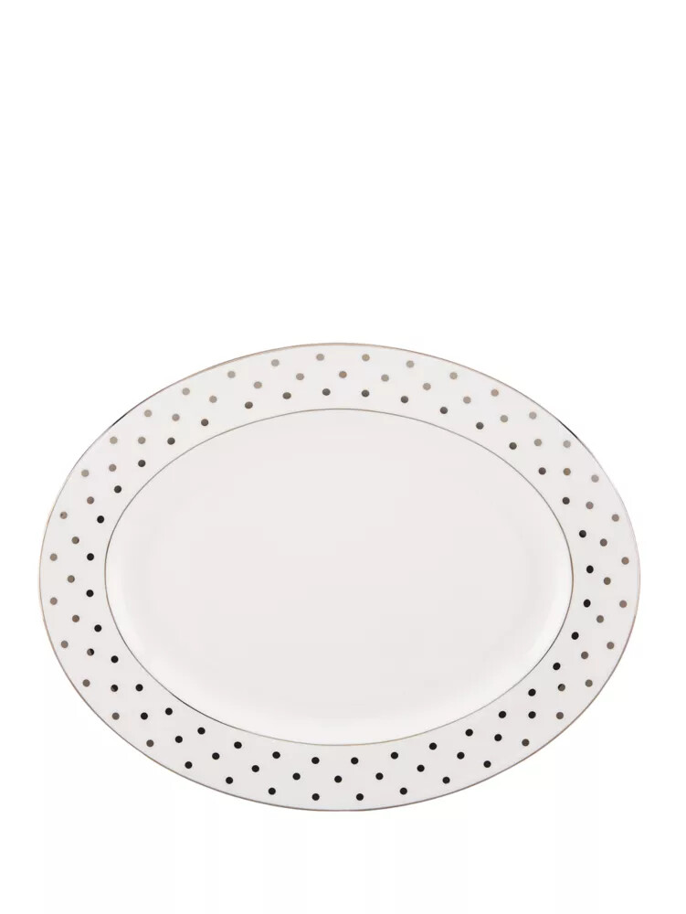 16 larabee road platinum oval platter parchment