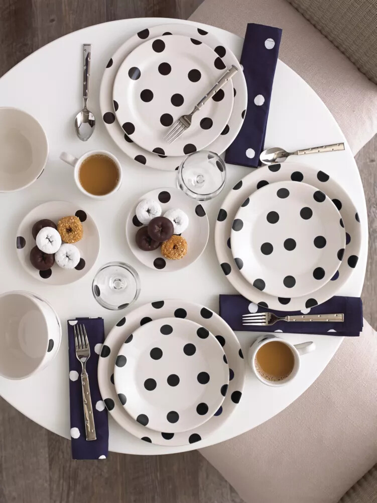 deco dot 12 piece dinnerware set multi