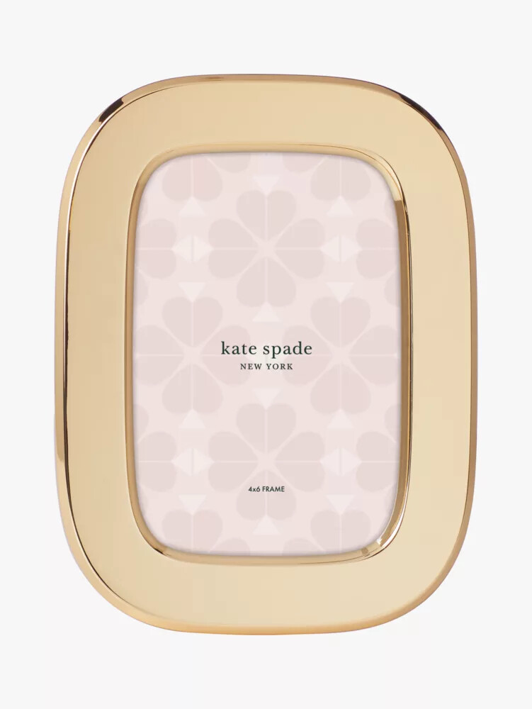 south street 4x6 oval frame pale gold