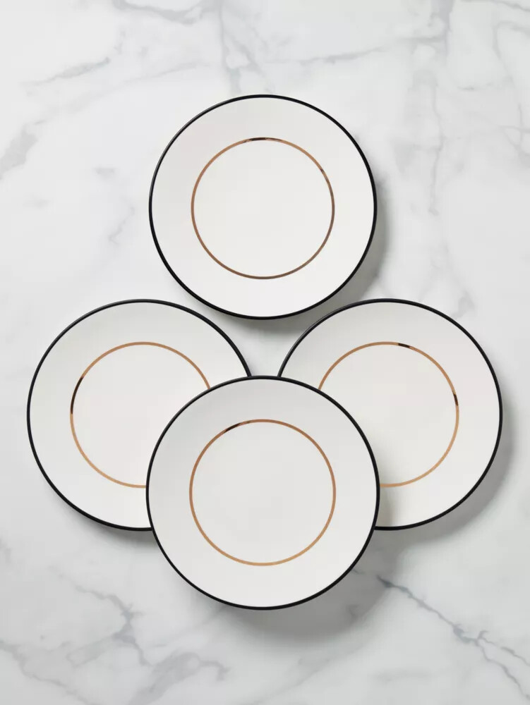 make it pop 4-piece accent plate set white