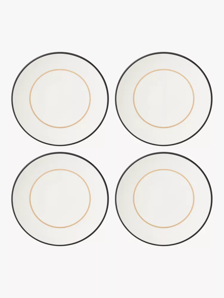 make it pop 4-piece accent plate set white