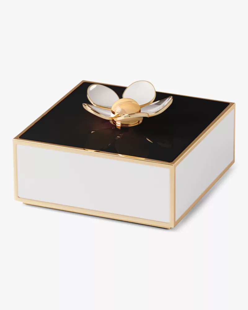make it pop floral jewelry box black