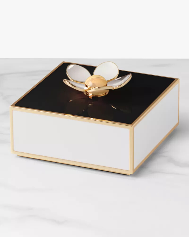 make it pop floral jewelry box black