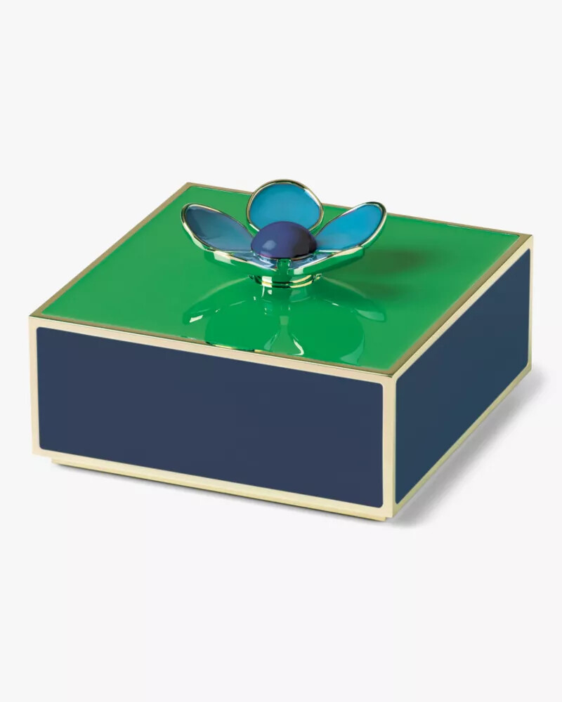 make it pop floral jewelry box green lic