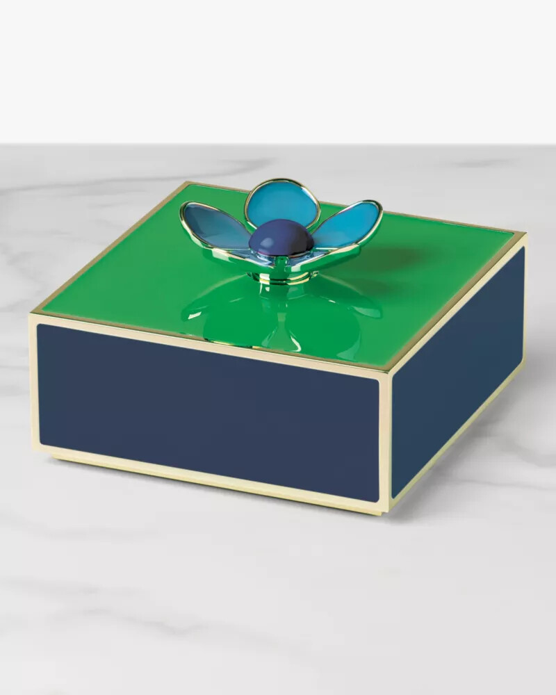 make it pop floral jewelry box green lic