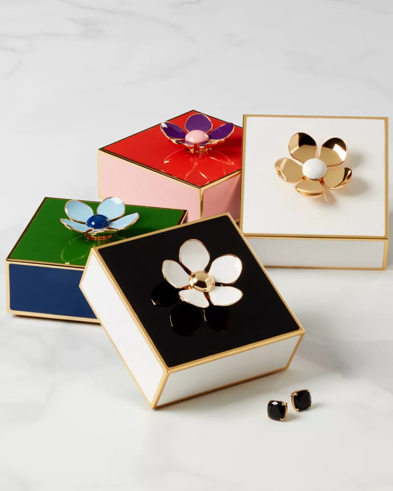 make it pop floral jewelry box green lic