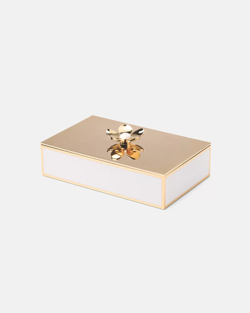 make it pop floral jewelry box gold