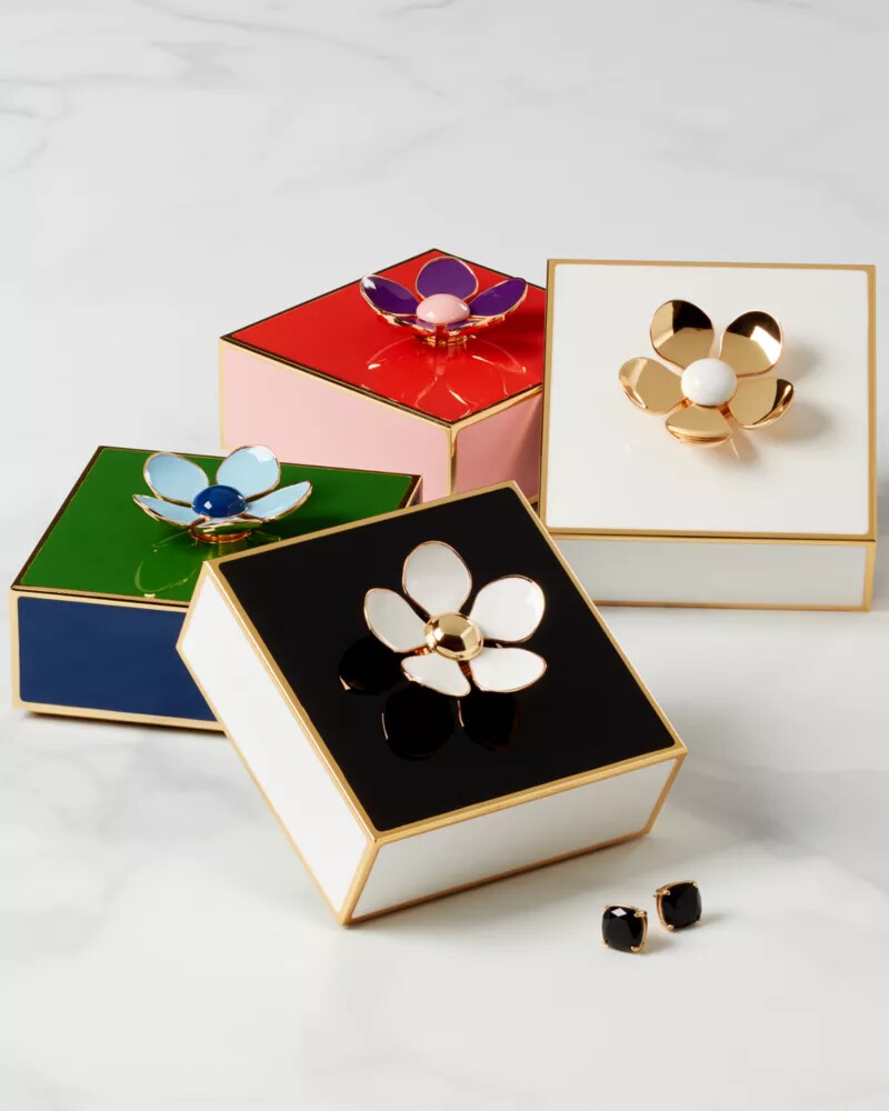 make it pop floral jewelry box gold