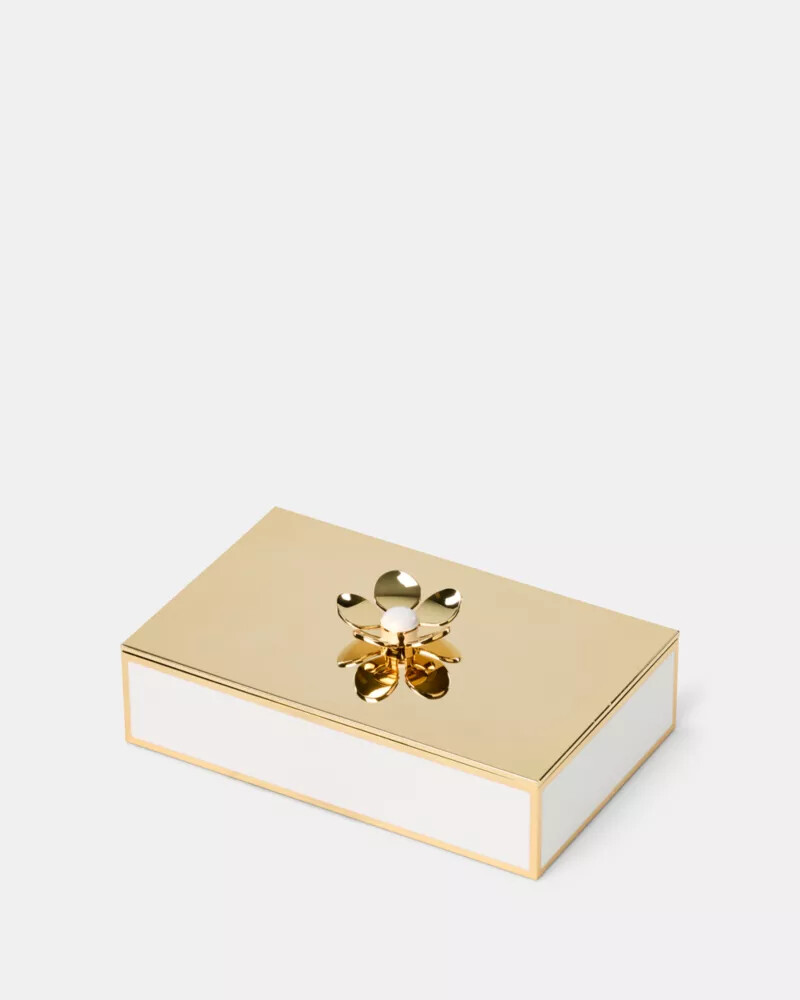 make it pop floral jewelry box gold