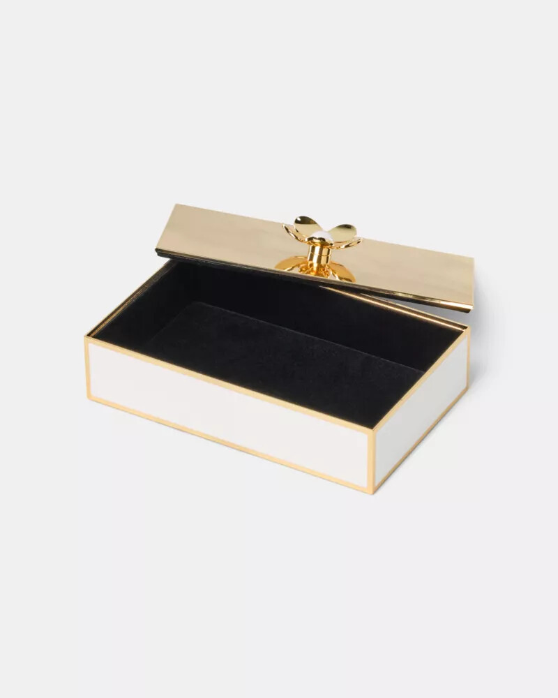 make it pop floral jewelry box gold