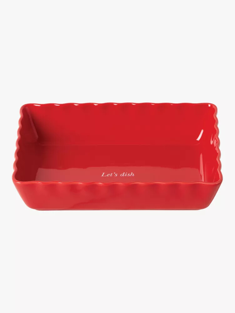 make it pop rectangular baking dish red