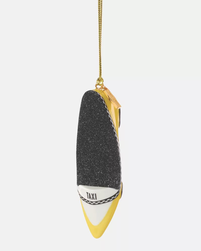 taxi ornament gold