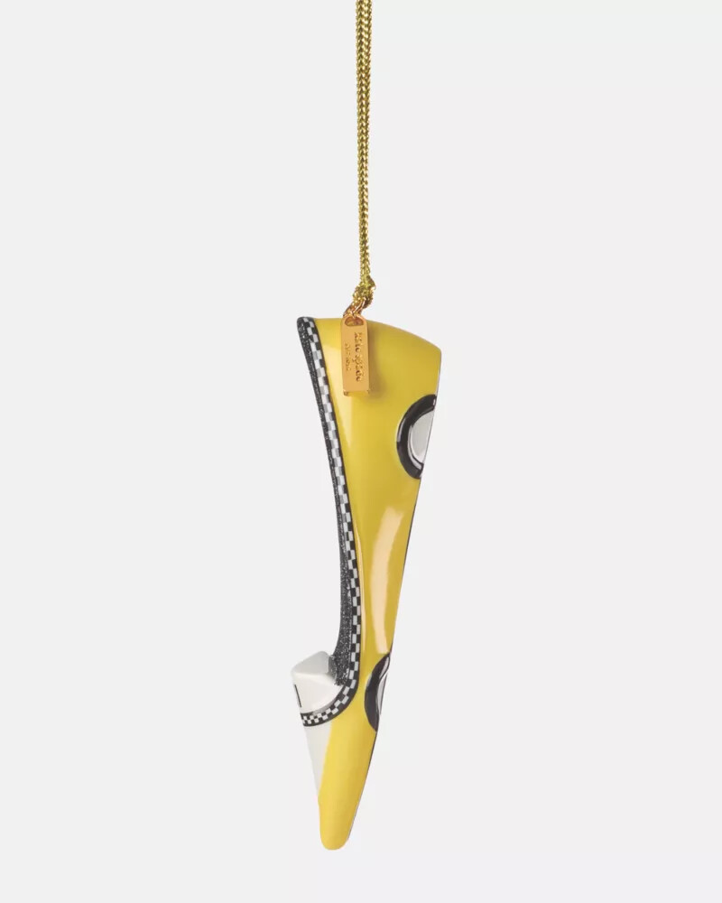 taxi ornament gold
