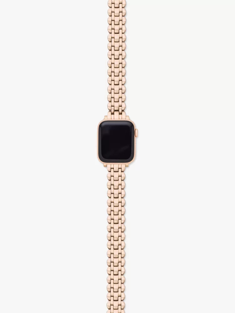 scallop link stainless steel bracelet 3840mm band for apple watch rose gold
