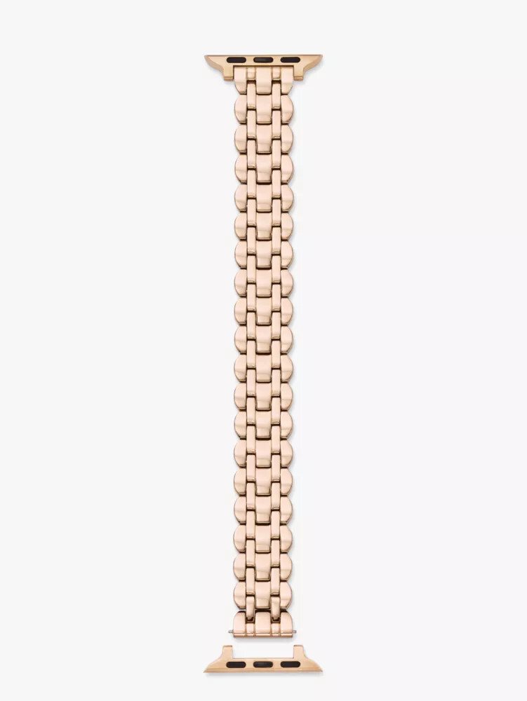 scallop link stainless steel bracelet 3840mm band for apple watch rose gold