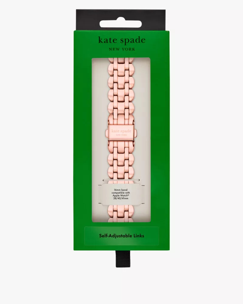 scallop link stainless steel bracelet 3840mm band for apple watch rose gold