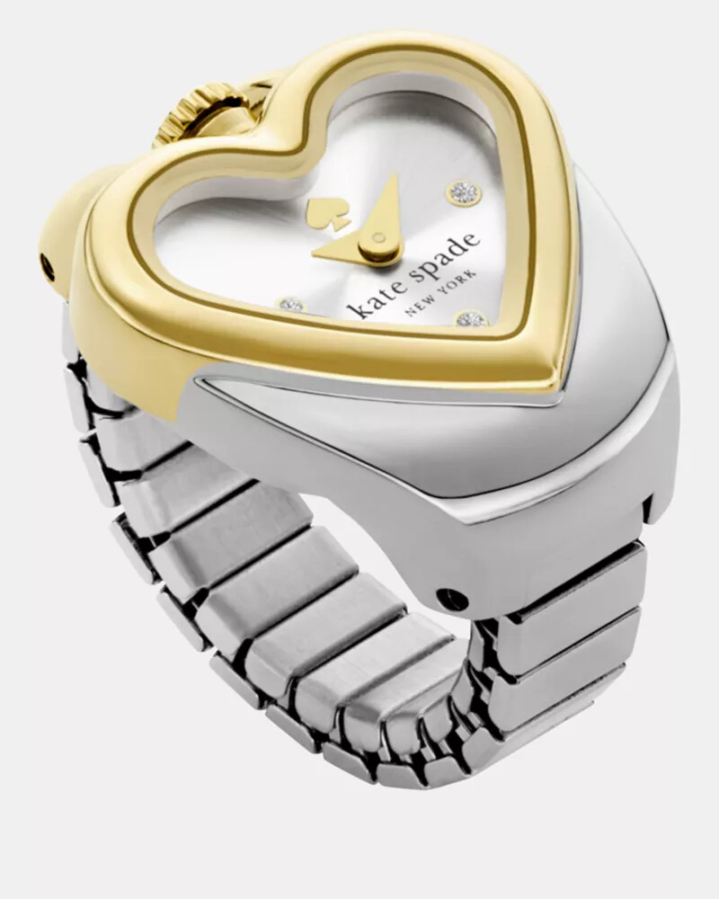 monroe ring watch silver