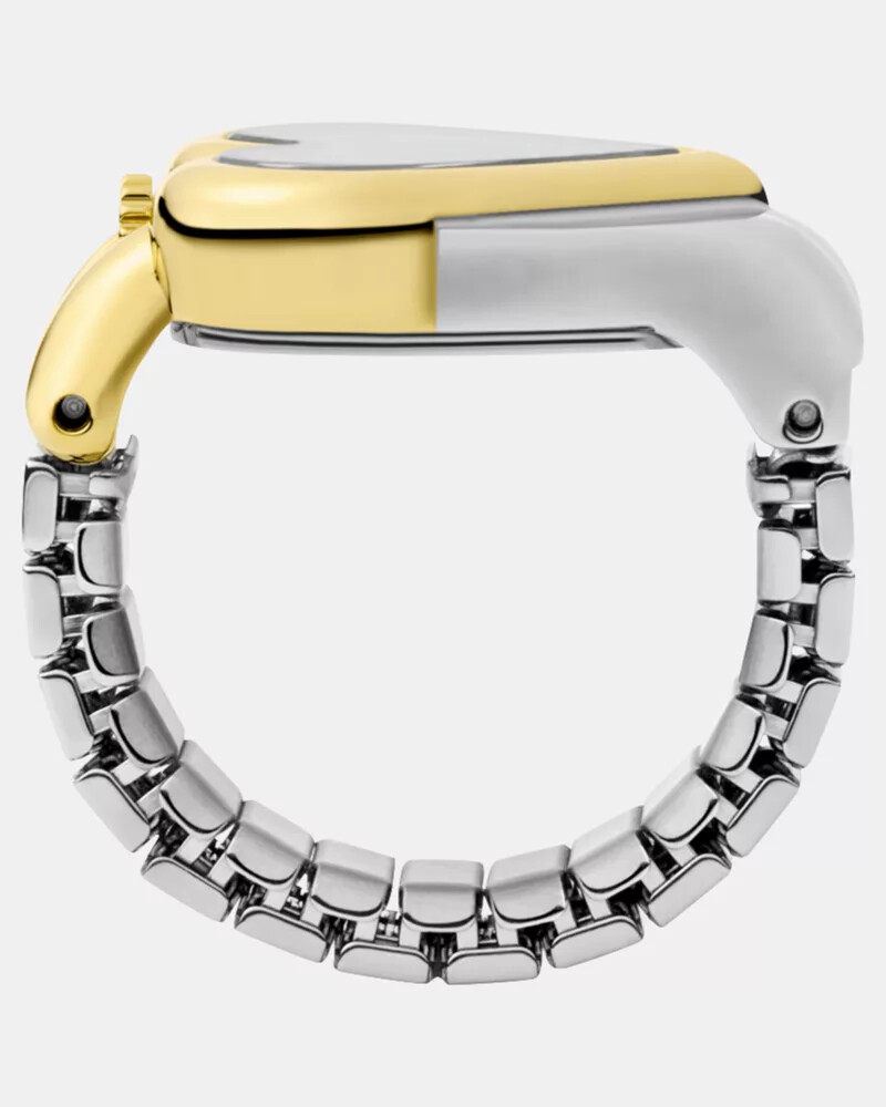 monroe ring watch silver