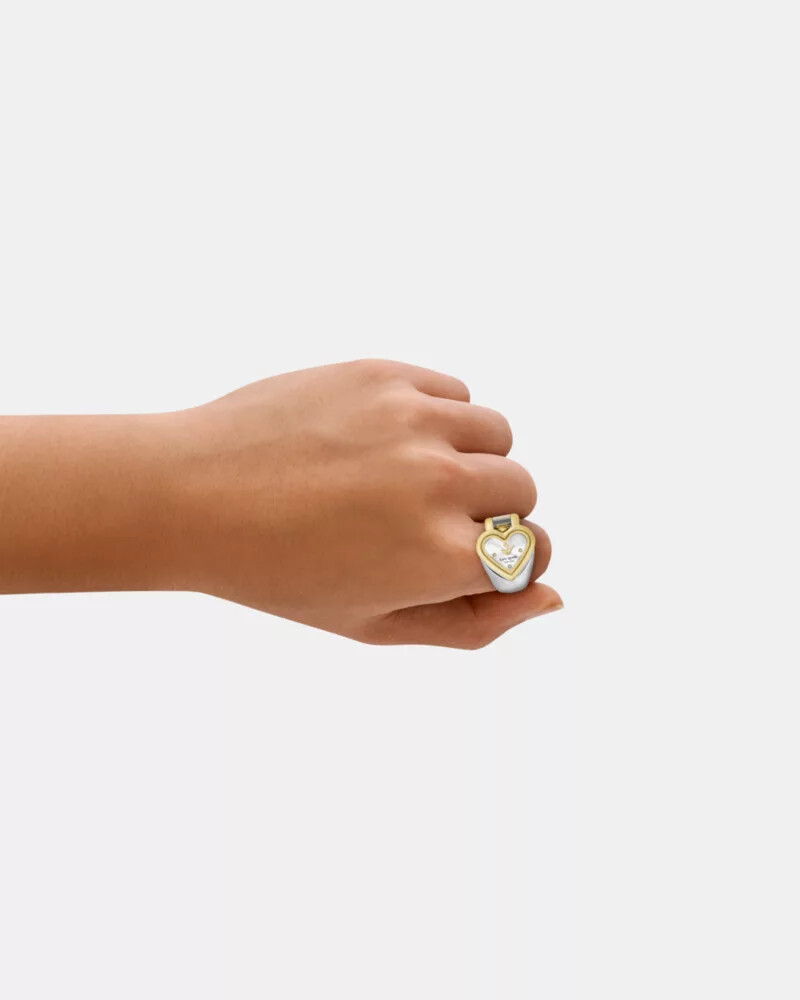 monroe ring watch silver