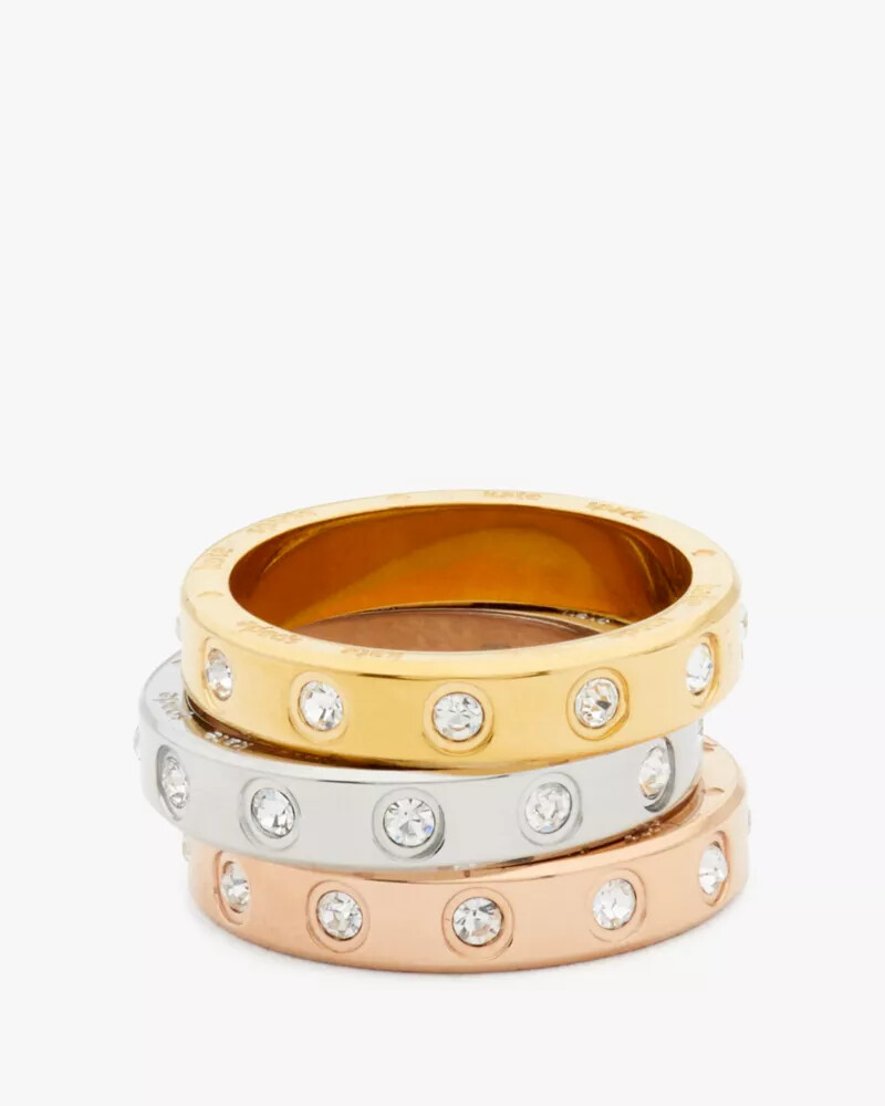 set in stone ring set clear multi