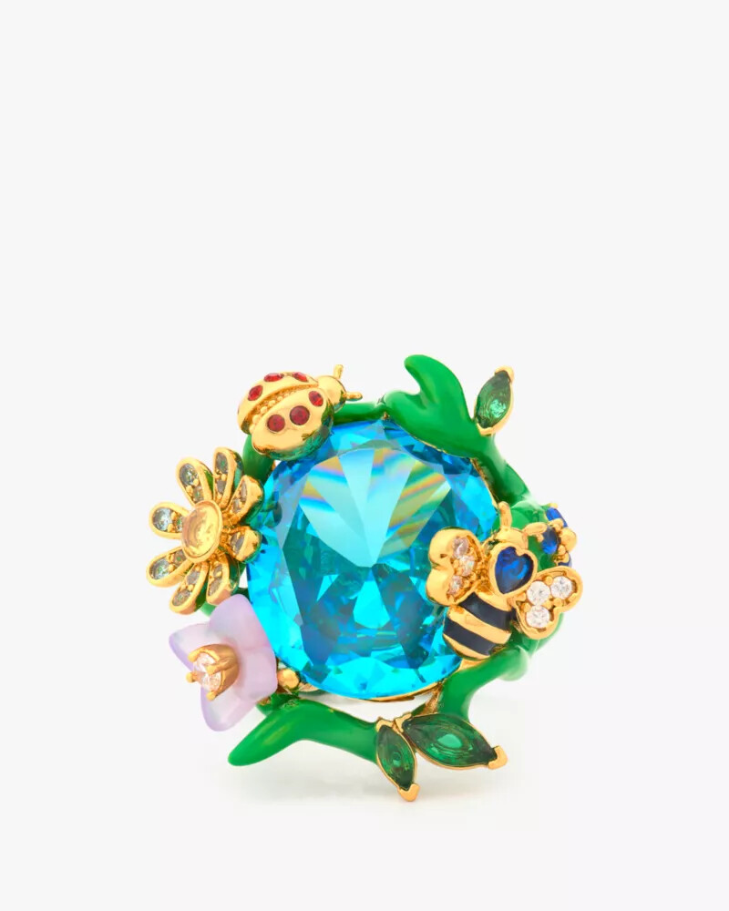 garden friends statement ring multi