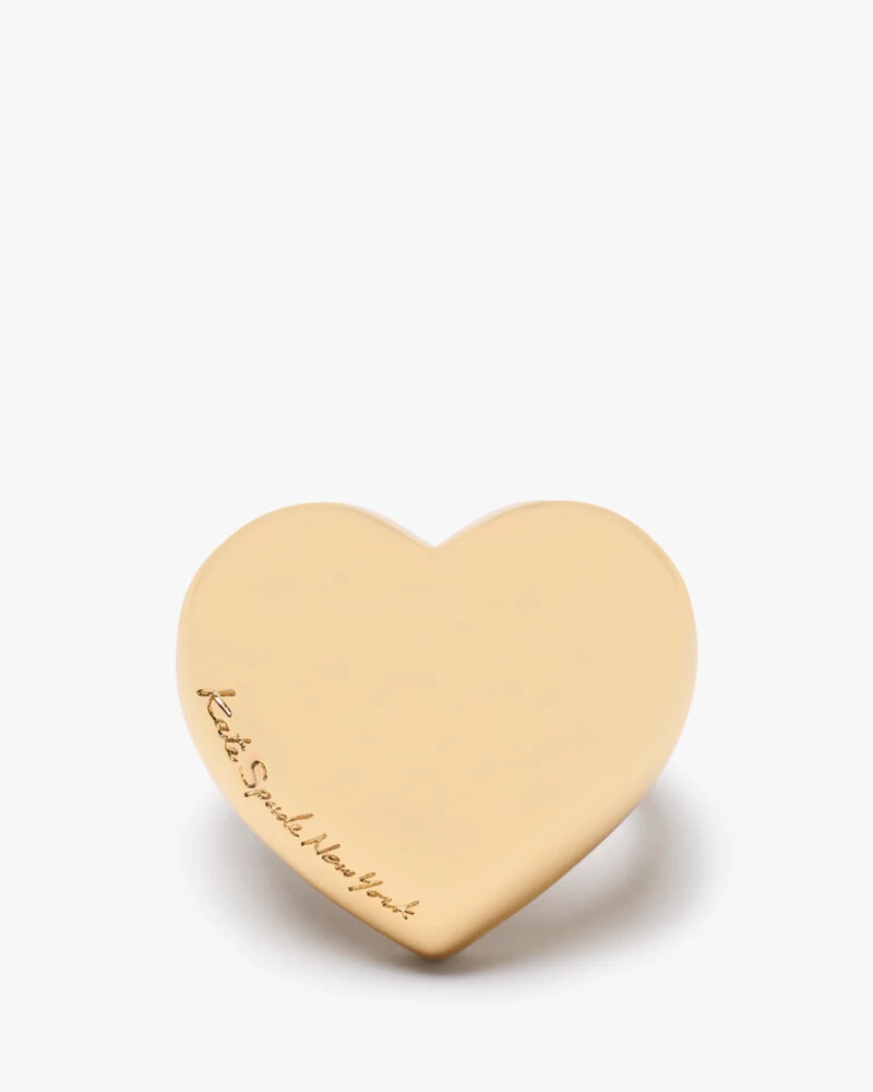 heart you statement ring gold
