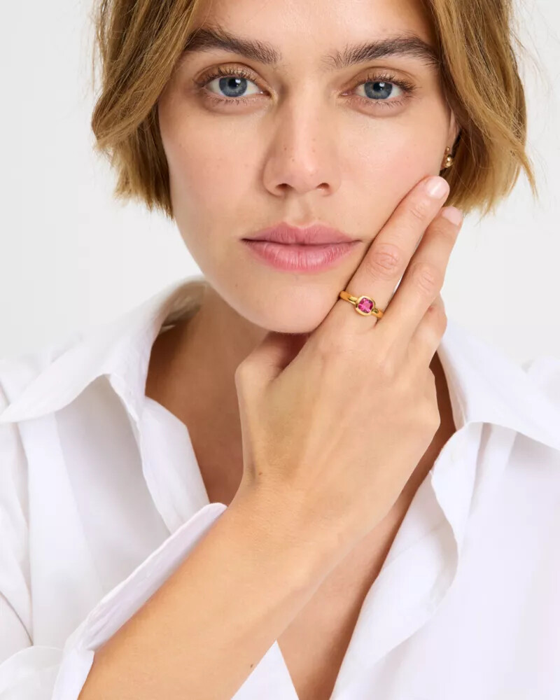 kate spade fine time to shine gem ring multi