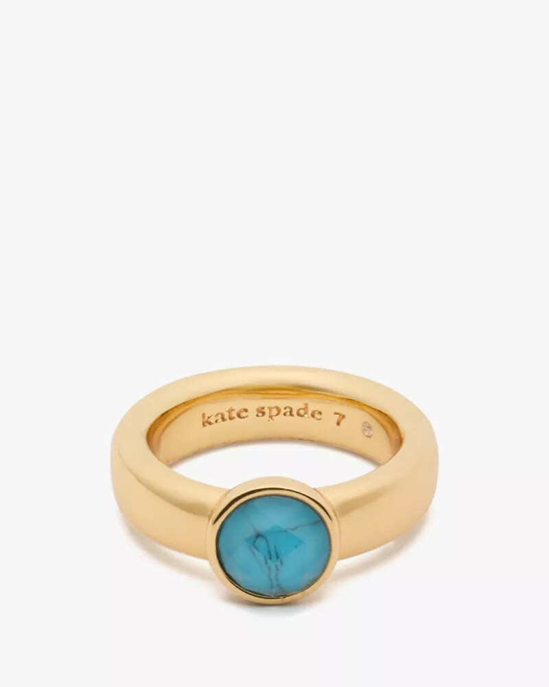 keep sparkling round ring turquoise