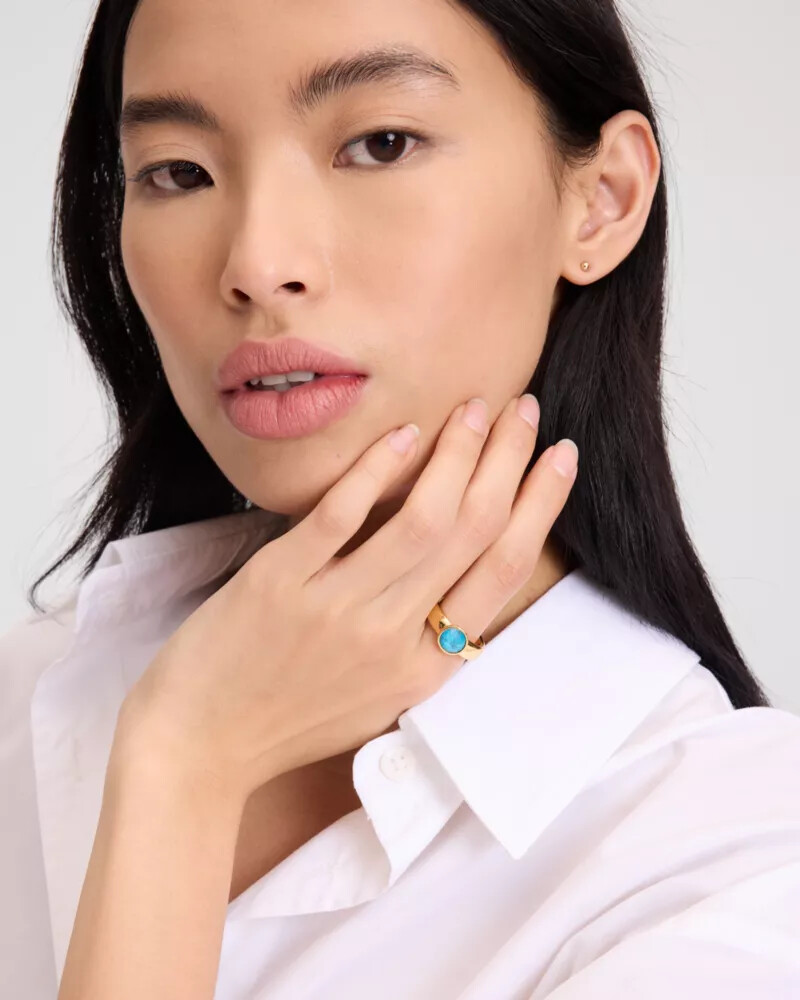keep sparkling round ring turquoise